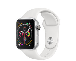 Apple Watch Series 4 40mm Silver Aluminum/White Sport Band kaina ir informacija | Išmanieji laikrodžiai (smartwatch) | pigu.lt