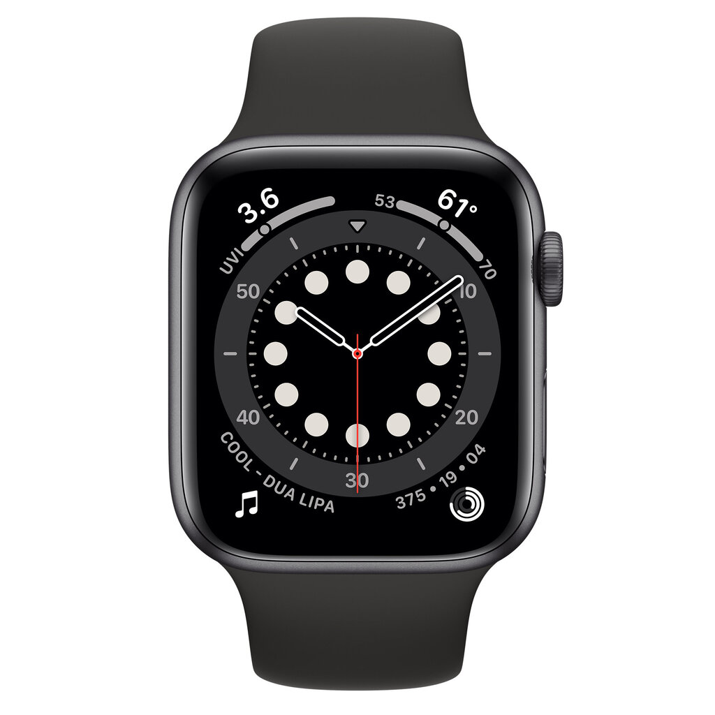 Apple Watch Series 6 44mm Space Gray Aluminum (Naudoti A) kaina ir informacija | Išmanieji laikrodžiai (smartwatch) | pigu.lt