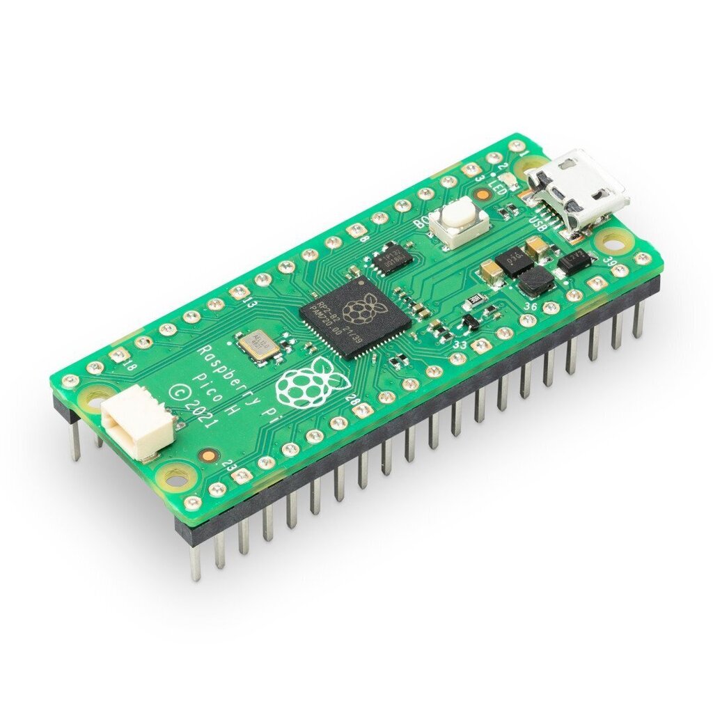 Atviro kodo elektronika Raspberry Pi Pico H - RP2040 ARM Cortex M0+ цена и информация | Atviro kodo elektronika | pigu.lt