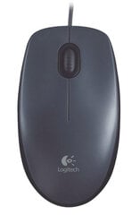 Logitech M100, темно серый цена и информация | Мыши | pigu.lt