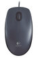 Logitech M100, tamsiai pilka kaina ir informacija | Pelės | pigu.lt