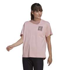 Marškinėliai moterims Adidas x Karlie Kloss Crop Tee W HB1444, rožiniai цена и информация | Спортивная одежда женская | pigu.lt