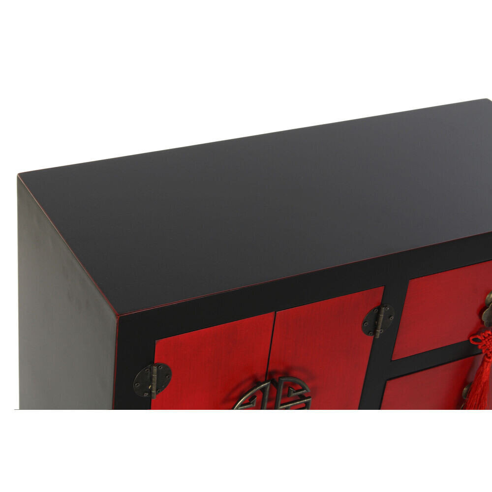 Konsolė DKD Home Decor, juoda/raudona цена и информация | Stalai-konsolės | pigu.lt