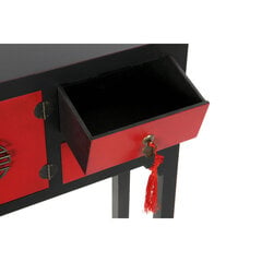Тумба DKD Home Decor Ель Красный Чёрный MDF Восточный (63 x 27 x 83 cm) цена и информация | Столы-консоли | pigu.lt