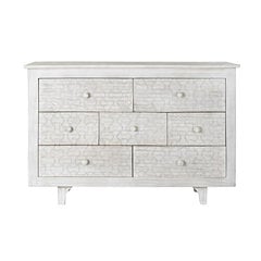 Комод DKD Home Decor Натуральный Металл Белый Кремовый Древесина павловнии (80 x 34 x 84 cm) цена и информация | Комоды | pigu.lt