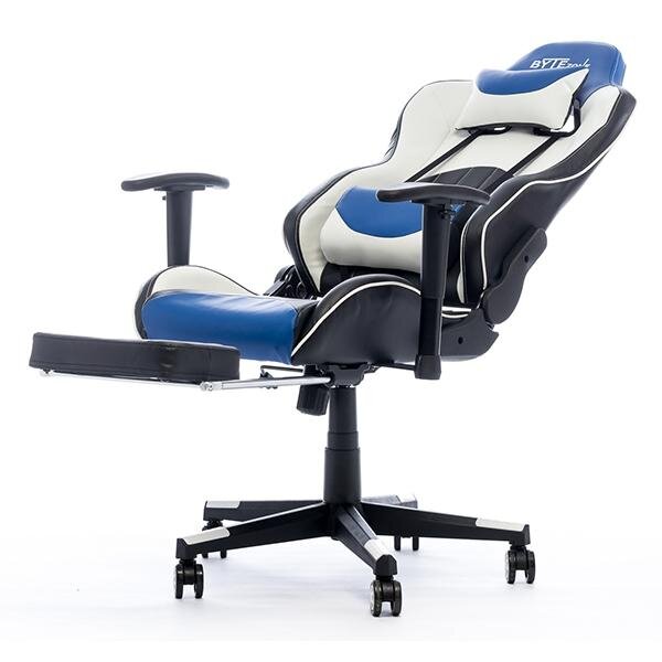 Masažuojanti Žaidimų kėdė ByteZone Dolce Gaming Chair, Juoda-mėlyna kaina ir informacija | Biuro kėdės | pigu.lt