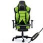 Masažuojanti Žaidimų kėdė ByteZone Hulk Gaming Chair, Juoda-žalia kaina ir informacija | Biuro kėdės | pigu.lt