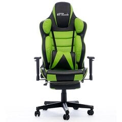 Masažuojanti Žaidimų kėdė ByteZone Hulk Gaming Chair, Juoda-žalia kaina ir informacija | Biuro kėdės | pigu.lt