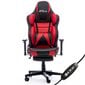 Masažuojanti žaidimų kėdė ByteZone Hulk Gaming Chair, Juoda-raudona kaina ir informacija | Biuro kėdės | pigu.lt