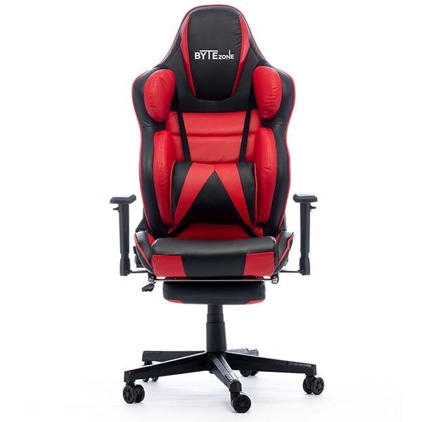 Masažuojanti žaidimų kėdė ByteZone Hulk Gaming Chair, Juoda-raudona kaina ir informacija | Biuro kėdės | pigu.lt