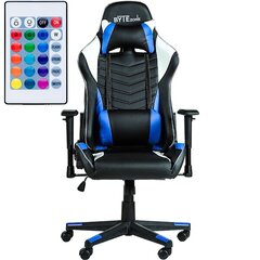 Игровое кресло ByteZone Winner со светодиодной RGB-подсветкой Gaming Chair, синее цена и информация | Офисные кресла | pigu.lt