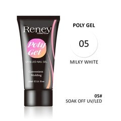 Reney Polygel Acrylgel Milky White 05 30мл цена и информация | Лаки, укрепители для ногтей | pigu.lt