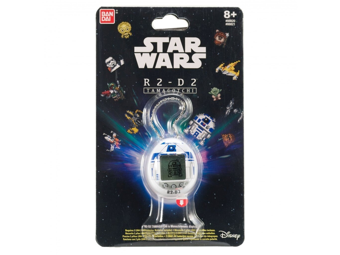 Elektroninis augintinis Tamagotchi Bandai: Star Wars R2-D2 88821, baltas kaina ir informacija | Lavinamieji žaislai | pigu.lt