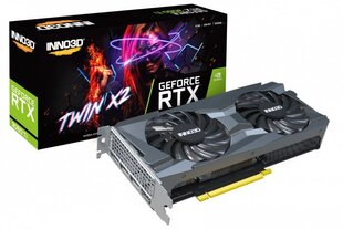Inno3D GeForce RTX 3060 Ti Twin X2 LHR (N306T2-08D6-119032DH) kaina ir informacija | Vaizdo plokštės (GPU) | pigu.lt