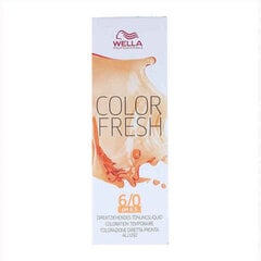 Trumpalaikiai plaukų dažai Wella Color Fresh Nº 6.0, 75 ml kaina ir informacija | Plaukų dažai | pigu.lt