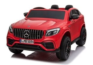 Vaikiškas dvivietis elektromobilis Mercedes GLC 63S, lakuotas raudonas kaina ir informacija | Elektromobiliai vaikams | pigu.lt