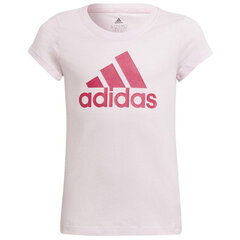 Adidas marškinėliai mergaitėms BL Tee Jr HM8732 цена и информация | Рубашки для девочек | pigu.lt