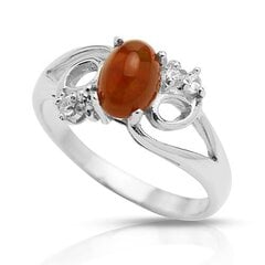 Серебряное (925) кольцо с драгоценными камнями, код F50105 цена и информация | Кольца | pigu.lt