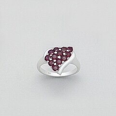 Серебряное (925) кольцо с драгоценными камнями, код E52358 цена и информация | Кольцо | pigu.lt
