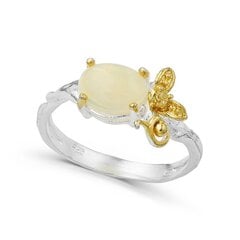 Серебряное (925) кольцо с драгоценными камнями, код F50234 цена и информация | Кольцо | pigu.lt