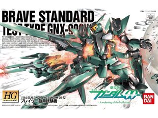 Конструктор Bandai - HG00 GNX-903VS Brave Standard Test type, 1/144, 62220 цена и информация | Конструкторы и кубики | pigu.lt