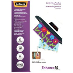 Laminavimo vokai Fellowes 5302202, 100 vnt. kaina ir informacija | Kanceliarinės prekės | pigu.lt