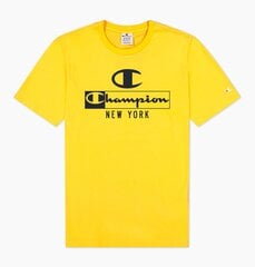 Мужская футболка Champion, желтая цена и информация | Мужские футболки | pigu.lt