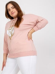 Женская светло-розовая блузка больших размеров цена и информация | Свитера женские | pigu.lt