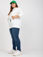 белая длинная блузка больших размеров с надписью цена и информация | Женские блузки, рубашки | pigu.lt