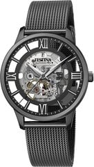 Festina F20535/1 Мужские черные автоматические скелетные часы цена и информация | Мужские часы | pigu.lt
