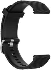 Ремешок 4wrist для Garmin 20 мм - чёрный цена и информация | Аксессуары для смарт-часов и браслетов | pigu.lt