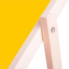 Деревянный шезлонг Oxford Yellow  цена и информация | Шезлонги | pigu.lt