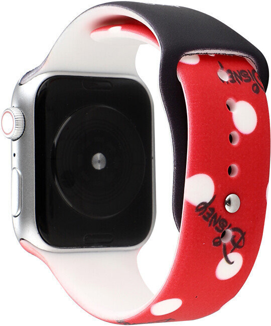 4wrist Watch Band Minnie Black/Red цена и информация | Išmaniųjų laikrodžių ir apyrankių priedai | pigu.lt