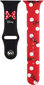 4wrist Watch Band Minnie Black/Red kaina ir informacija | Išmaniųjų laikrodžių ir apyrankių priedai | pigu.lt
