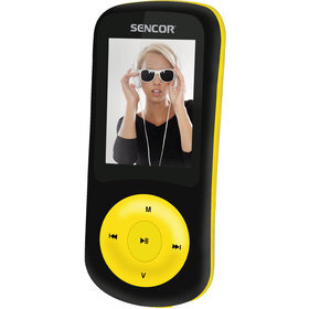Sencor MP4 SFP 5870BYL, Juodas/Geltonas цена и информация | MP3 grotuvai | pigu.lt