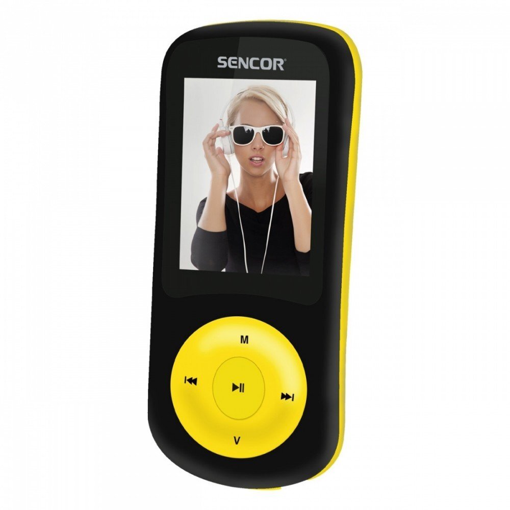 Sencor MP4 SFP 5870BYL, Juodas/Geltonas kaina ir informacija | MP3 grotuvai | pigu.lt