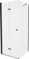 Dušo kabina Mexen Lima su padėklu ir sifonu, Black+White/Black, 70x70,80,90,100,110,120 cm kaina ir informacija | Dušo kabinos | pigu.lt