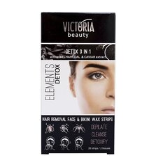 Восковые полоски для депиляции Victoria Beauty цена и информация | Средства для депиляции | pigu.lt