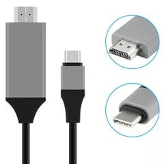 MHL USB-C - HDMI 4k Thunderbolt 3.0, Skirtas Macbook Pro Air Samsung Ir Kt. цена и информация | Кабели и провода | pigu.lt