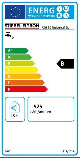 Vandens šildytuvas PSH Universal EL Stiebel Eltron 30 L kaina ir informacija | Vandens šildytuvai | pigu.lt