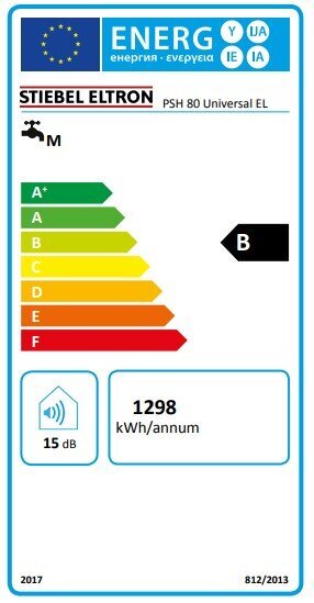 Vandens šildytuvas PSH Universal EL Stiebel Eltron 80 l kaina ir informacija | Vandens šildytuvai | pigu.lt