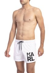 Мужские купальные шорты Karl Lagerfeld, белые цена и информация | Karl Lagerfeld Одежда, обувь и аксессуары | pigu.lt
