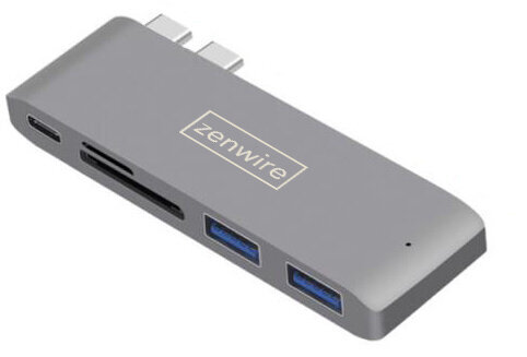 Zenwire 5-in-1 USB-C 3.1 kaina ir informacija | Adapteriai, USB šakotuvai | pigu.lt