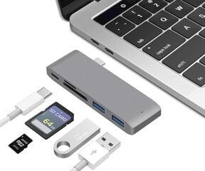 Zenwire 5-in-1 USB-C 3.1 kaina ir informacija | Adapteriai, USB šakotuvai | pigu.lt