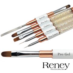 Овальная кисть для геля Reney Pro Gel AN07, 5,0*11,5 мм цена и информация | Книпсер для ногтей NGHIA EXPORT NC-03  | pigu.lt