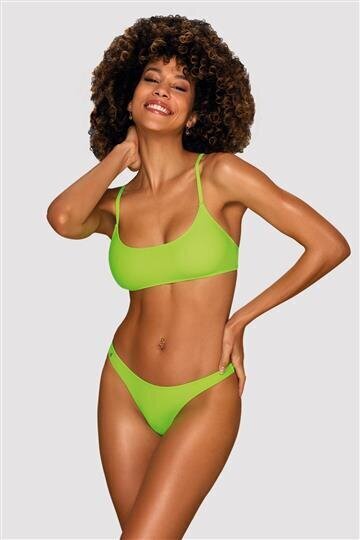 Dviejų dalių maudymosi kostiumėlis moterims Obsessive Mexico Beach Green, žalias kaina ir informacija | Maudymosi kostiumėliai | pigu.lt