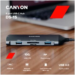 Canyon DS-15 цена и информация | Адаптеры, USB-разветвители | pigu.lt