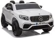 Dvivietis elektromobilis Mercedes GLC 63S, baltas kaina ir informacija | Elektromobiliai vaikams | pigu.lt