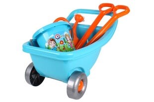 Žaislinis karutis su priedais, mėlynas kaina ir informacija | Žaislai kūdikiams | pigu.lt