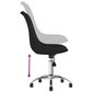 vidaXL Pasukama valgomojo kėdė, juodos spalvos, audinys (338348) цена и информация | Virtuvės ir valgomojo kėdės | pigu.lt
